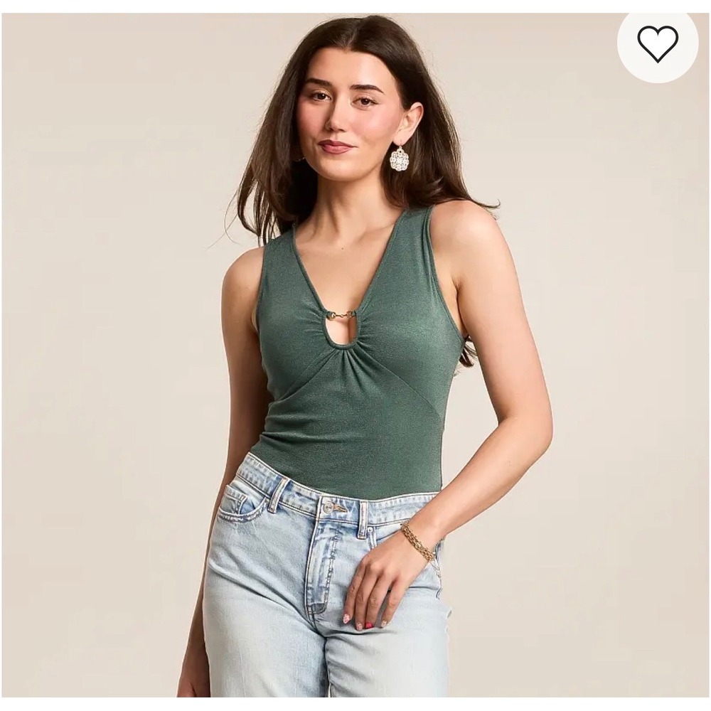 Buckle Willow & Root Keyhole Tank Top – Dark Forest – Women's Small – NWT